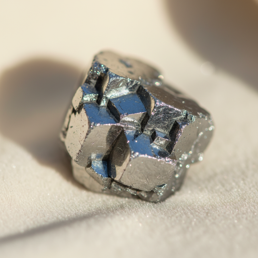 Galena crystal close-up