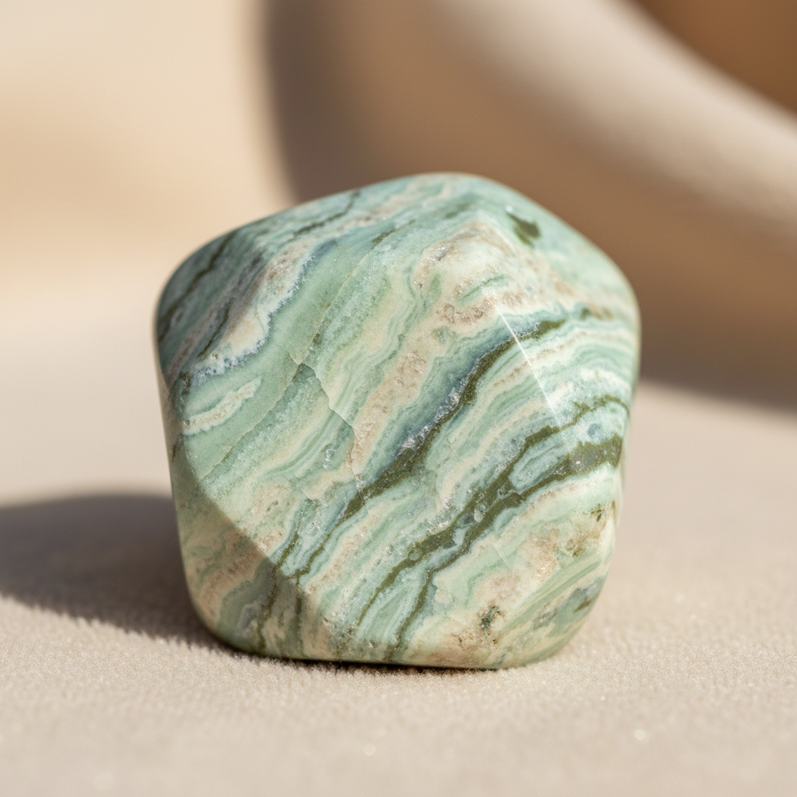 Garnierite crystal close-up