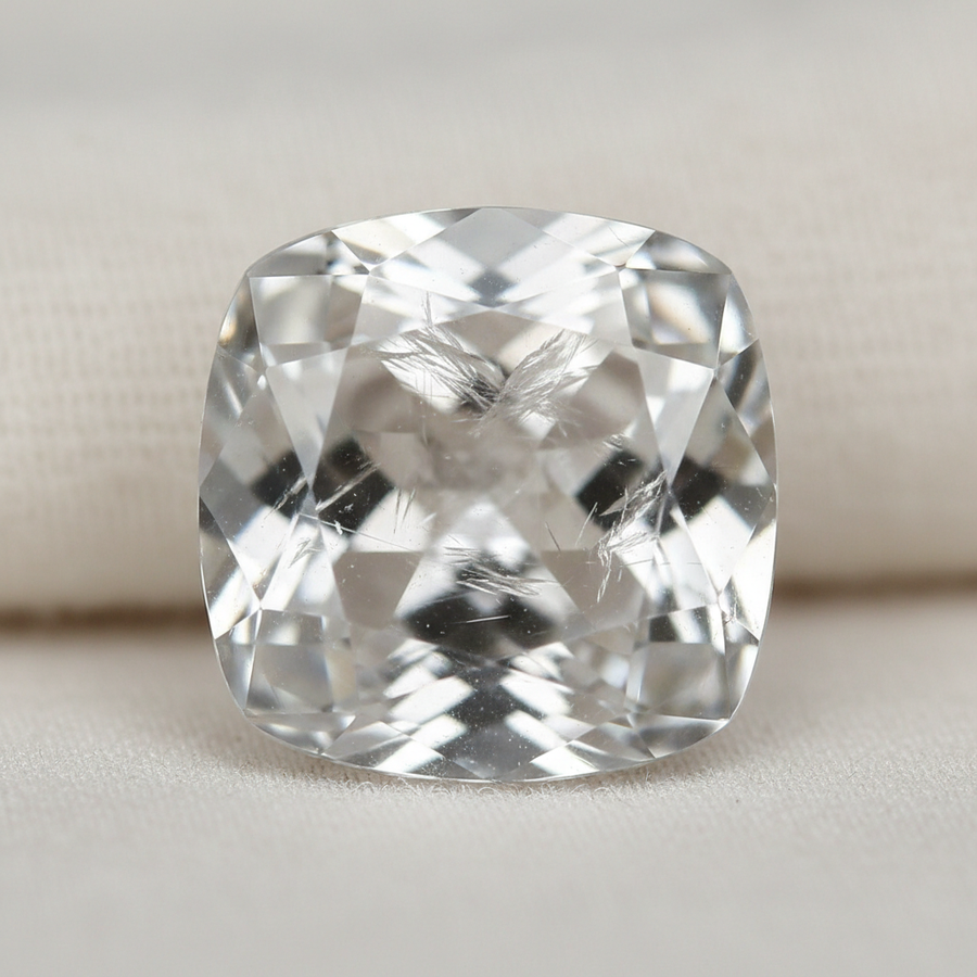 Goshenite crystal close-up