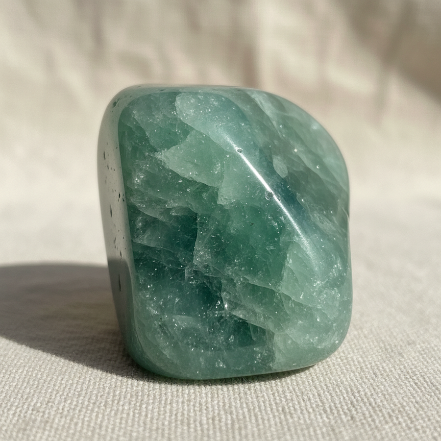 Green Aventurine crystal close-up