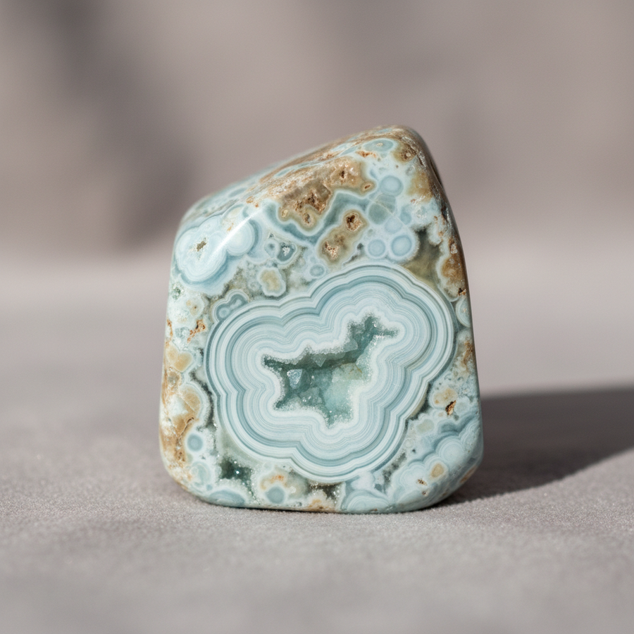 Hemimorphite crystal close-up