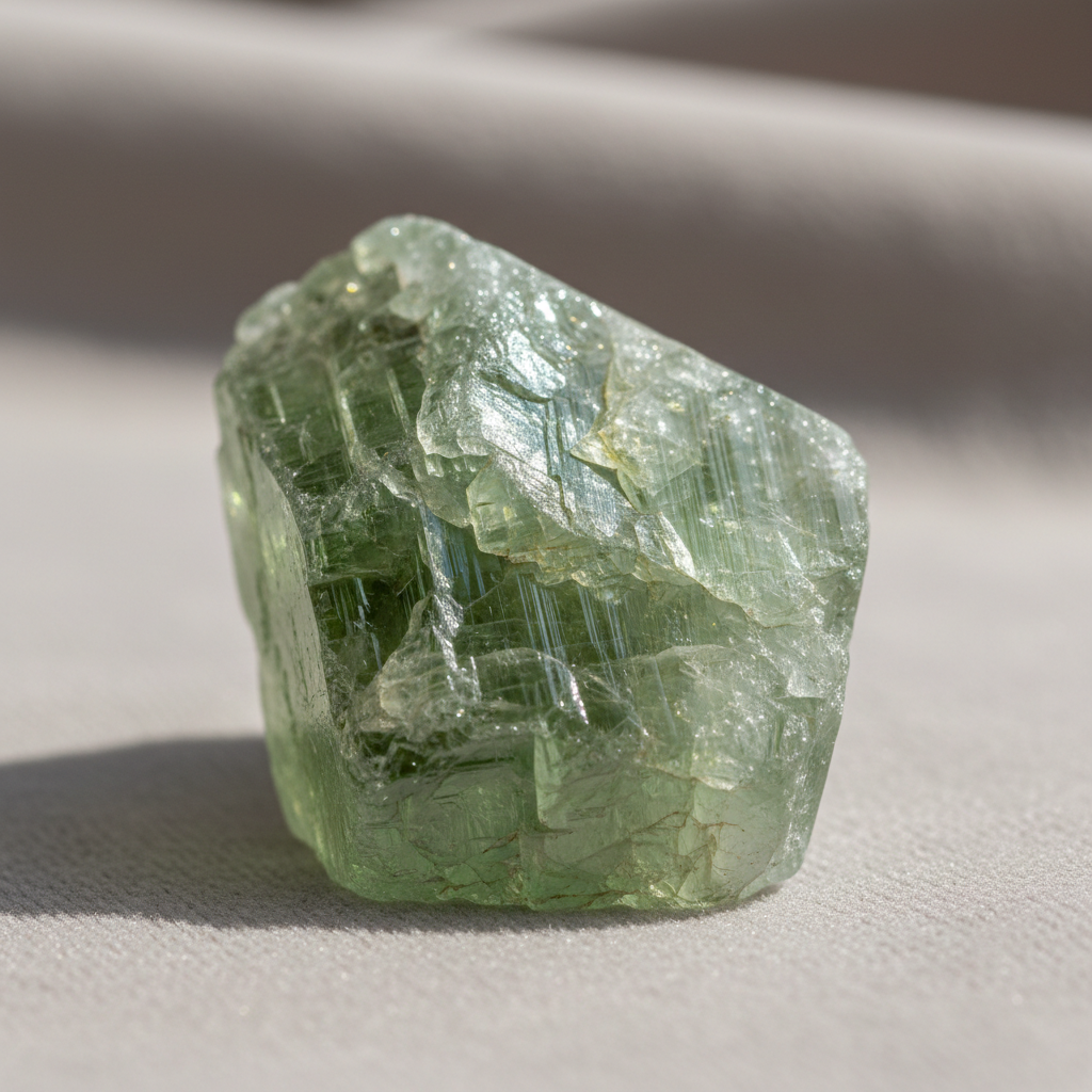 Hiddenite crystal