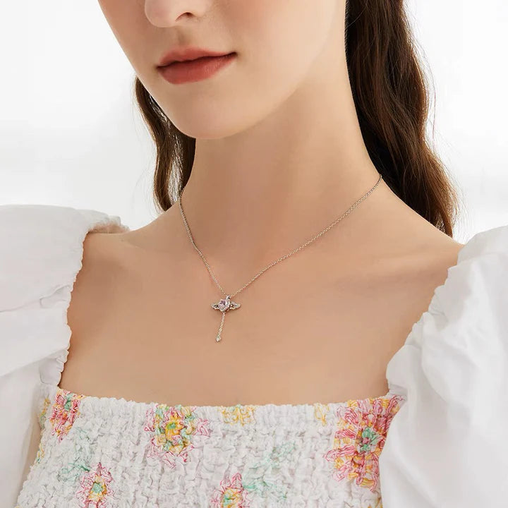 Luxyin Alison Flying Angel Necklace