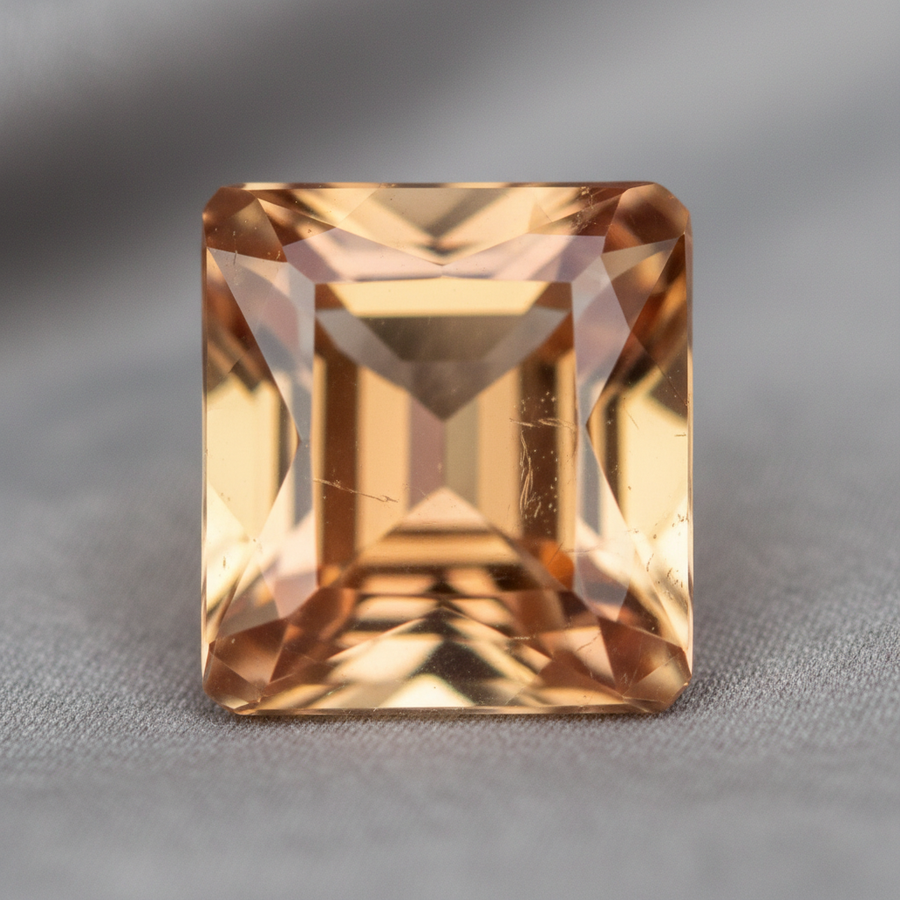 Imperial Topaz crystal close-up