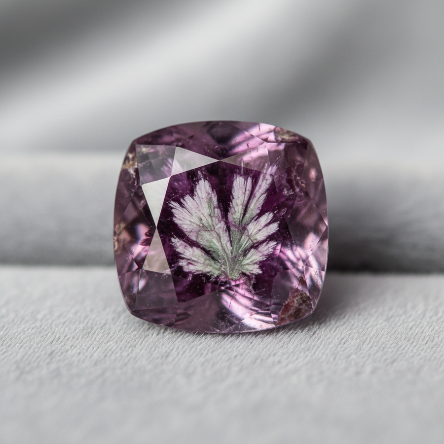 Kammererite crystal close-up