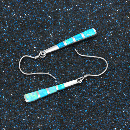 Luxury Vintage Tassel Synthetic Opal Drop Earrings