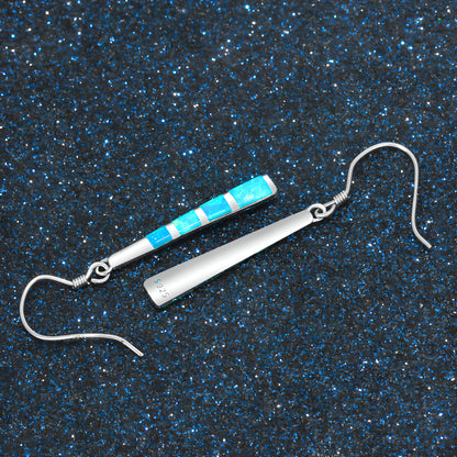 Luxury Vintage Tassel Synthetic Opal Drop Earrings