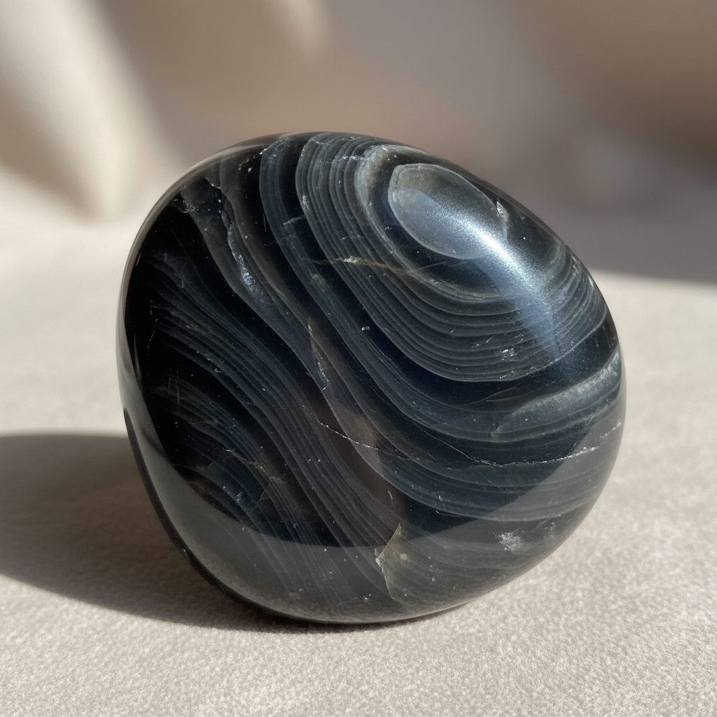 Midnight Lace Obsidian crystal