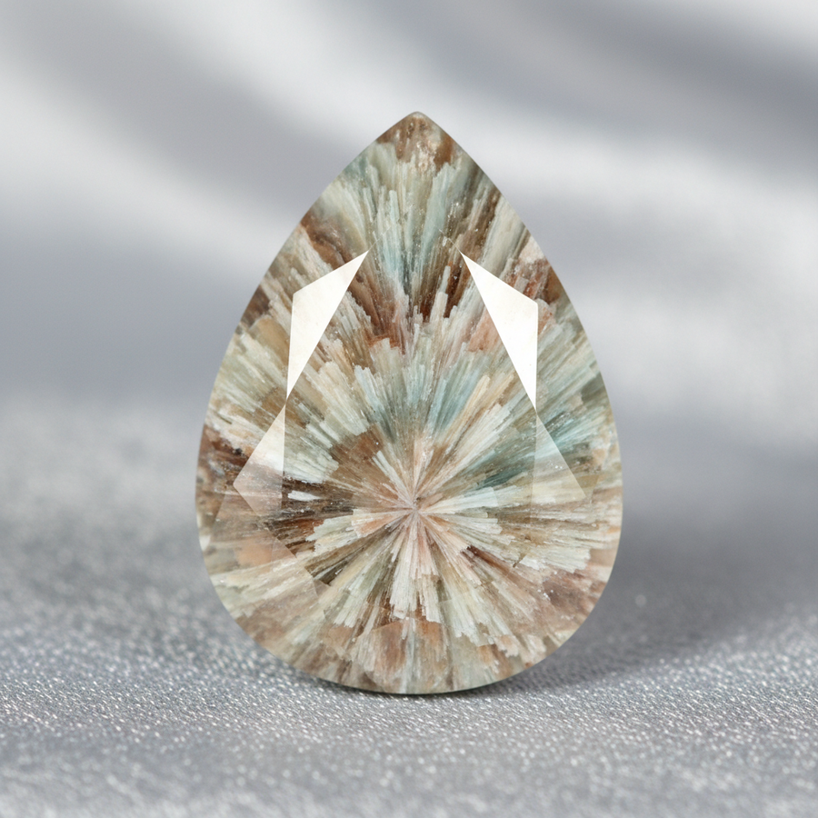 Mordenite crystal close-up