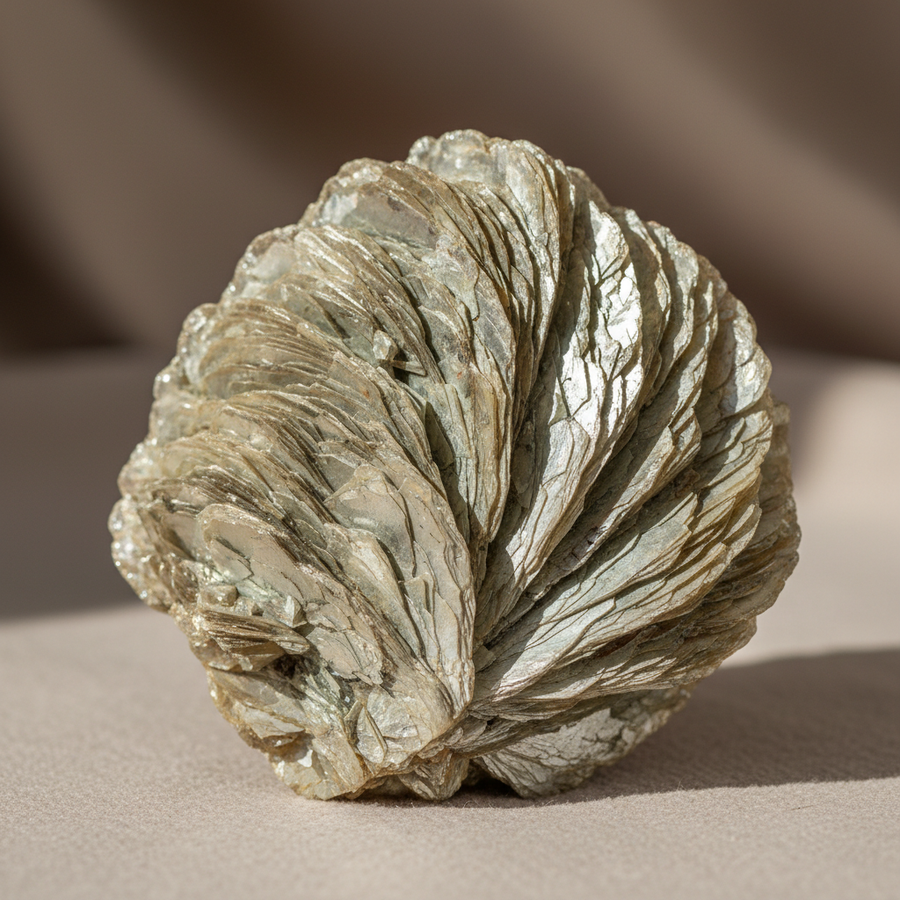 Muscovite crystal close-up