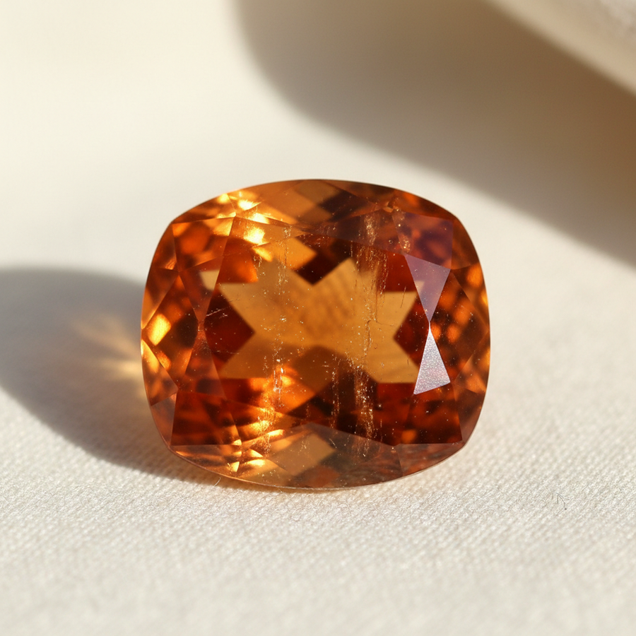 Orange Aventurine crystal close-up