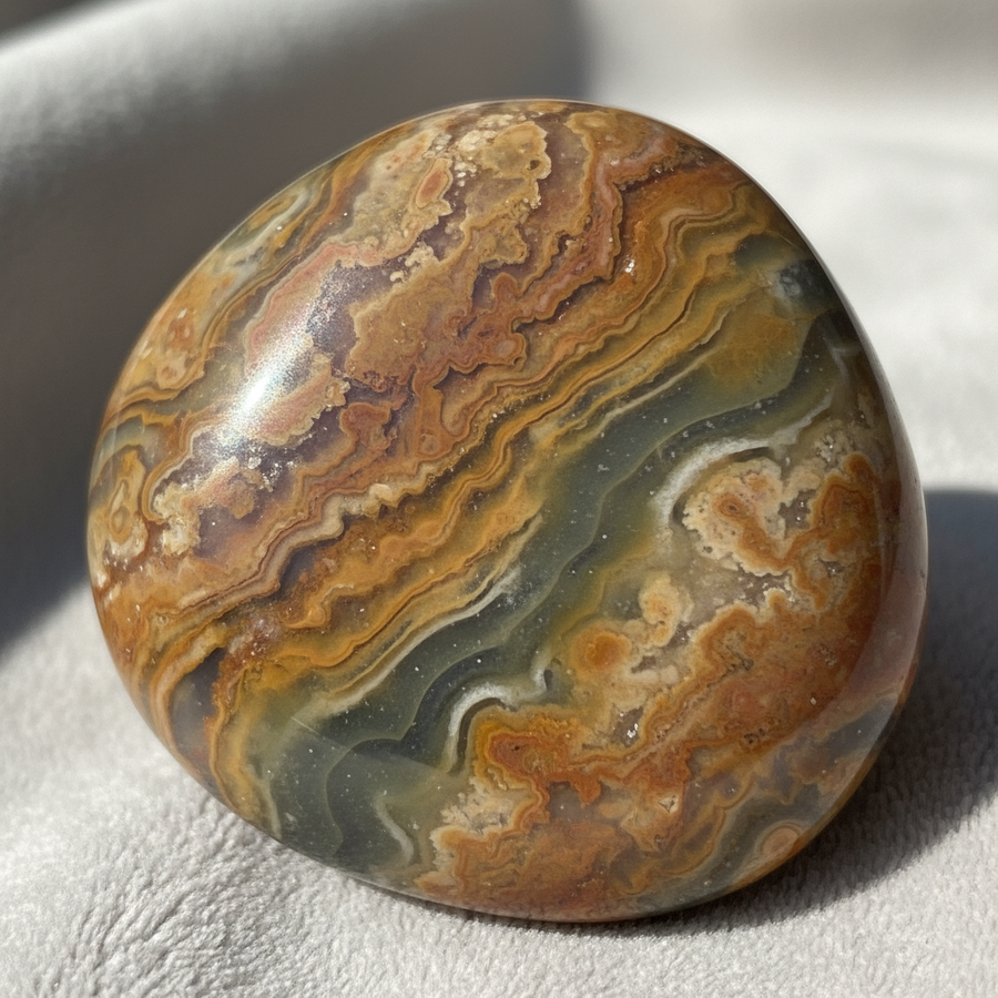 Orca Agate crystal close-up