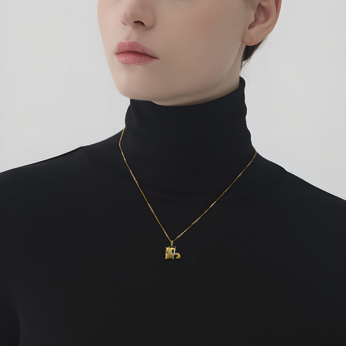 Squirrel Hero Silver Pendant Animal Jewelry Neutral Style