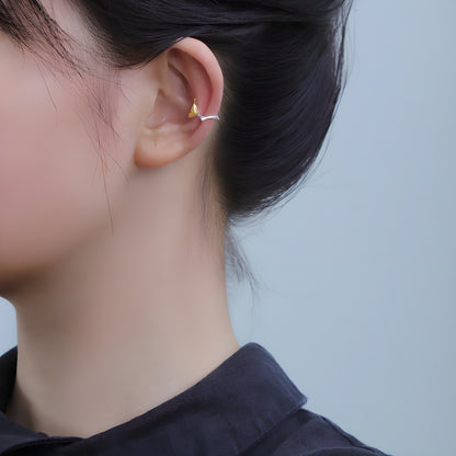 S925 Sterling Silver Bird Branch Ear Cuffs Chinese Style Artistic Literary Vintage Earrings