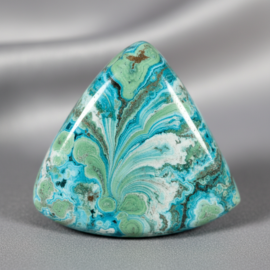 Rosasite crystal close-up