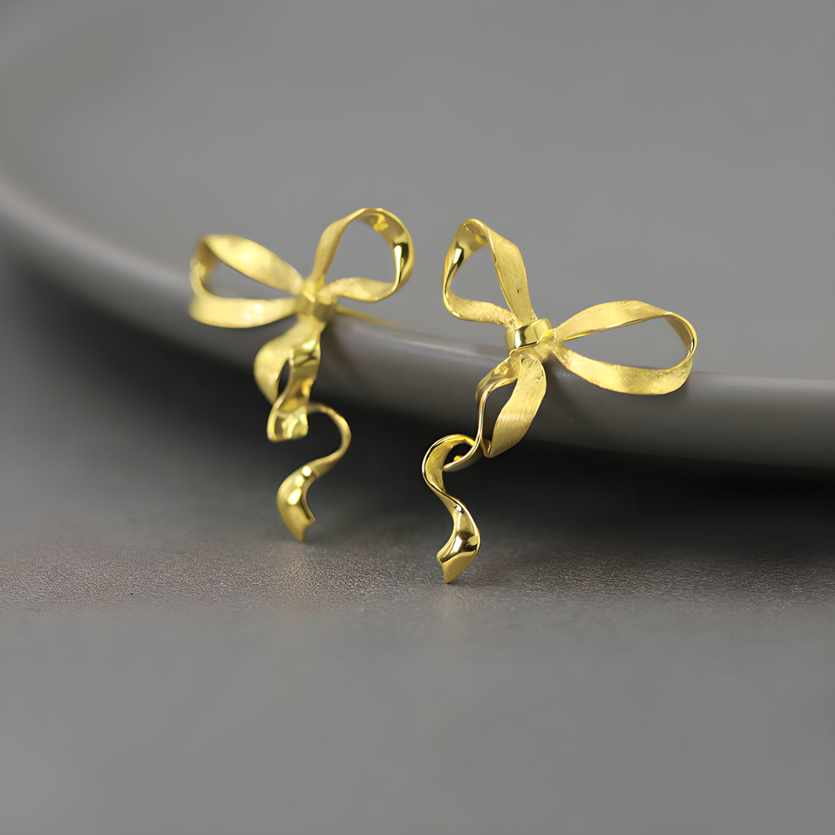 Romantic Bow Butterfly Earrings S925 Sterling Silver