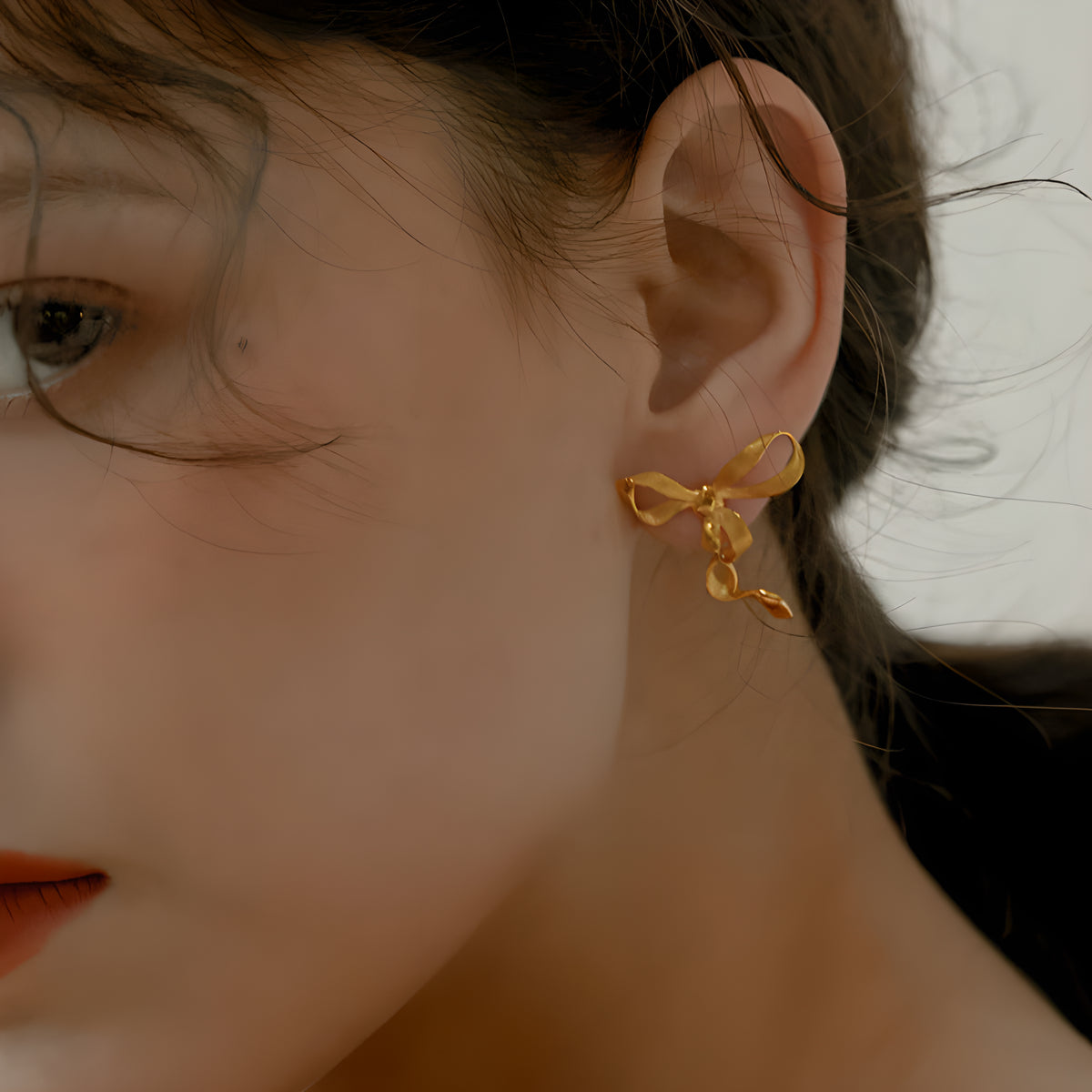 Romantic Bow Butterfly Earrings S925 Sterling Silver