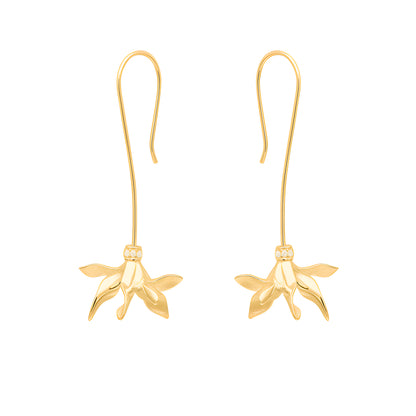 S925 Sterling Silver 3D Floral Lightweight Luxury Earrings