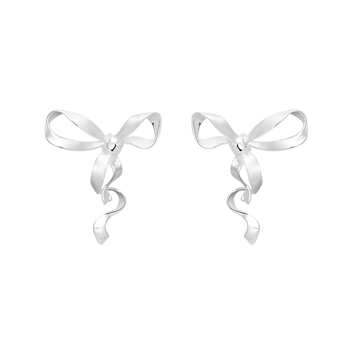 Romantic Bow Butterfly Earrings S925 Sterling Silver