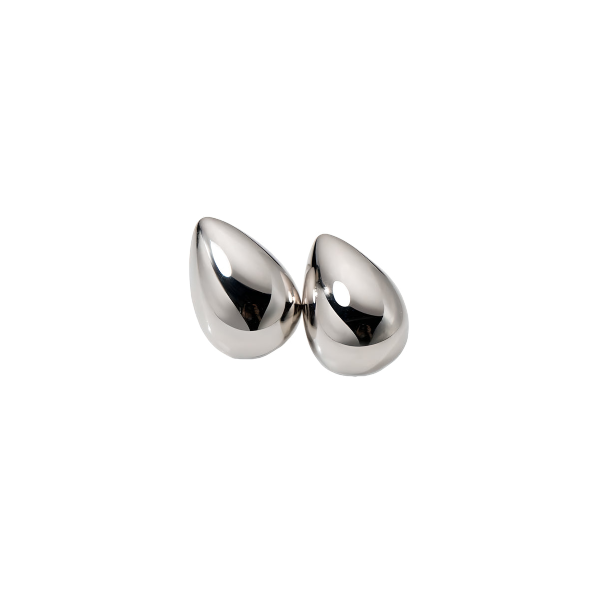 S925 Sterling Silver Initial Teardrop Stud Earrings