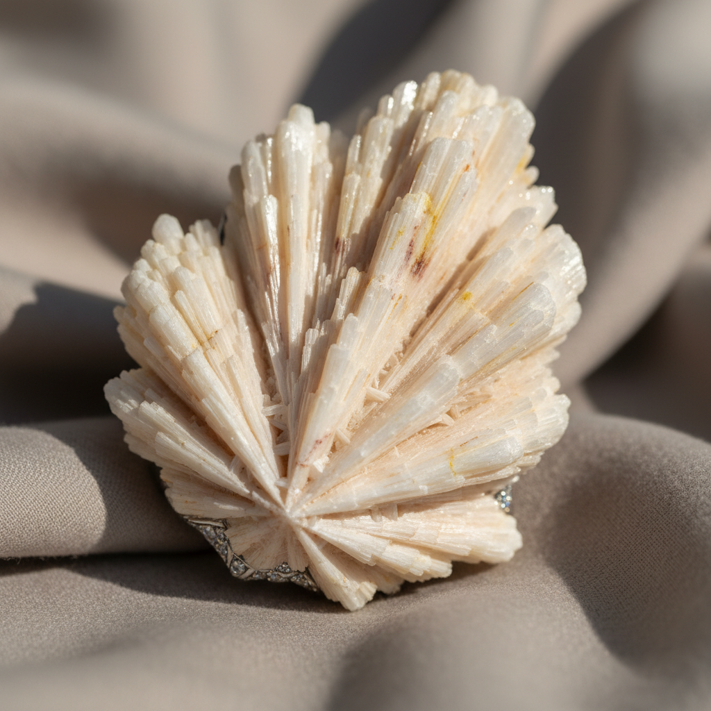 Scolecite crystal