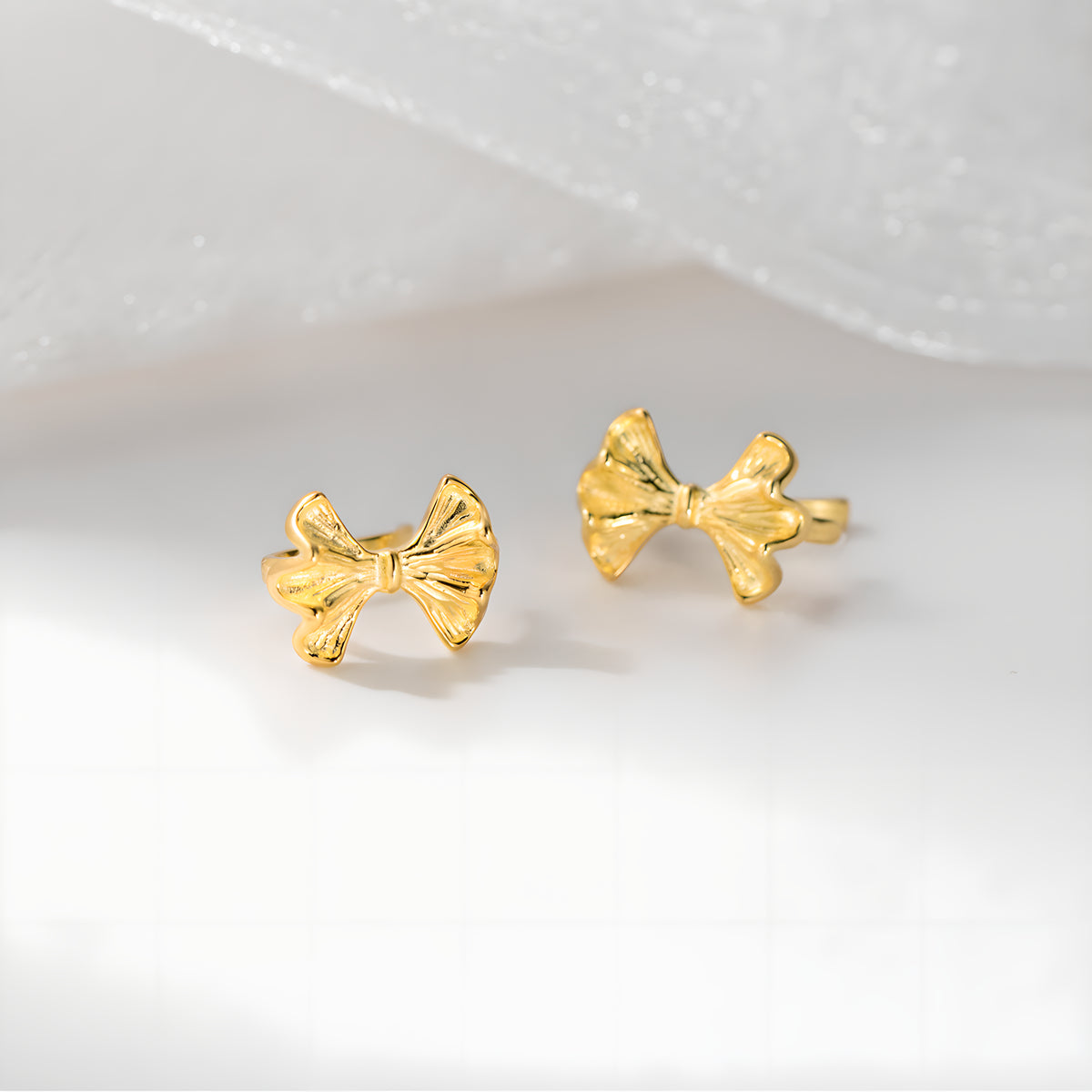 Sterling Silver Bow Clip-On Earrings