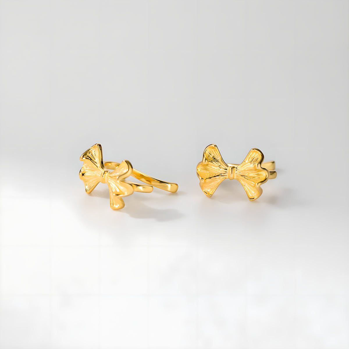 Sterling Silver Bow Clip-On Earrings