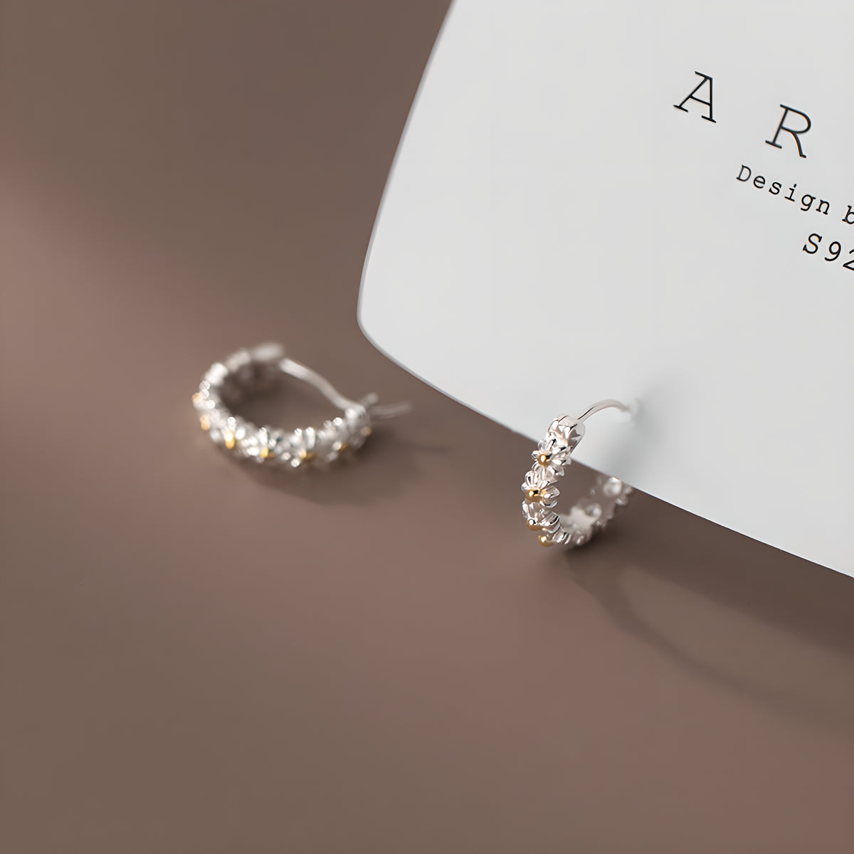 Sterling Silver Small Daisy Stud Earrings