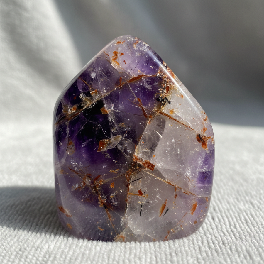 Super Seven crystal close-up