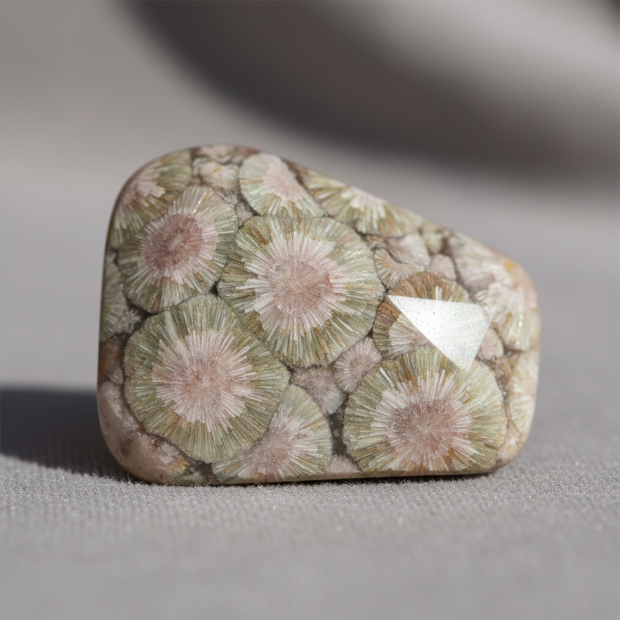 Thomsanite crystal close-up