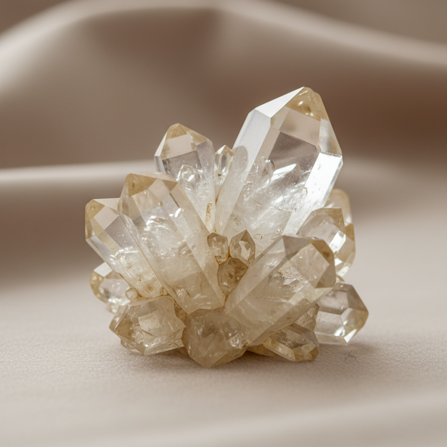 Beryllonite crystal close-up