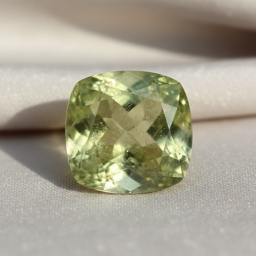 Prehnite crystal close-up