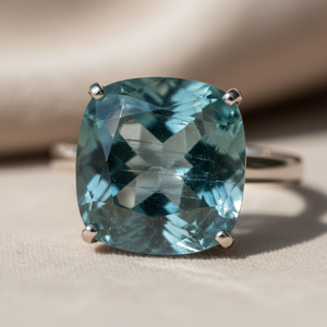 Blue apatite crystal