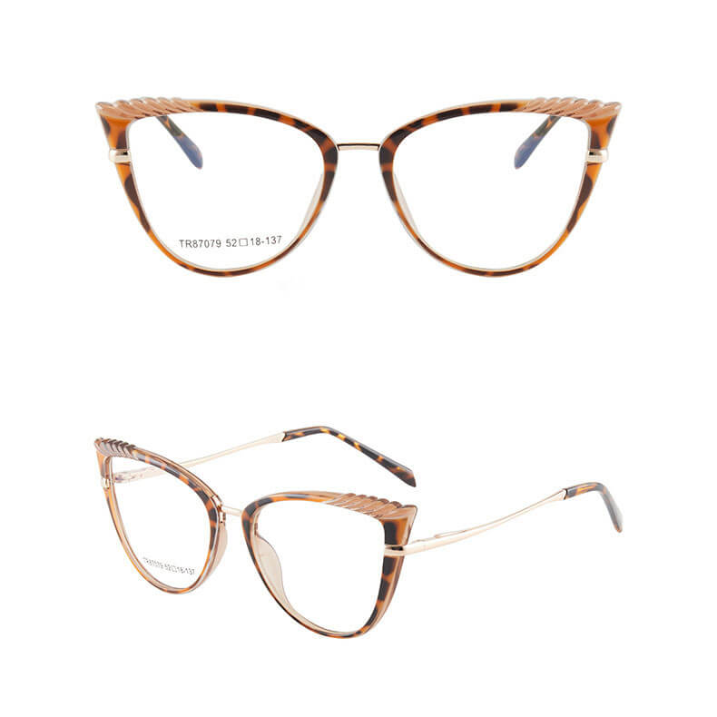 LUXYIN Jeni Leapoard Cat Eye Glasses