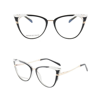 LUXYIN Jeni Leapoard Cat Eye Glasses -LUXYIN