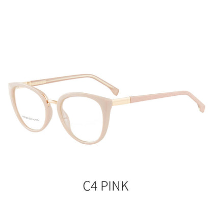 LUXYIN Tortoise Shell Cat Eye Glasses -LUXYIN