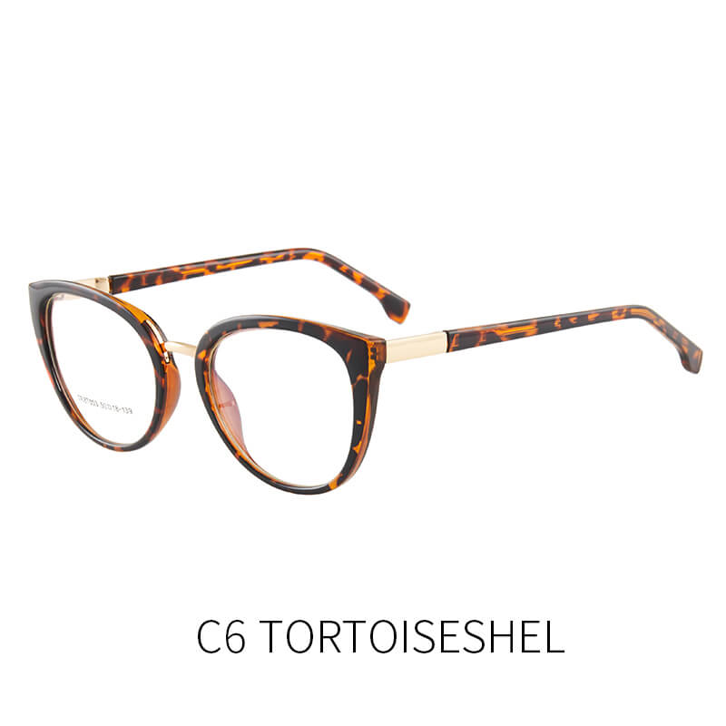 LUXYIN Tortoise Shell Cat Eye Glasses -LUXYIN