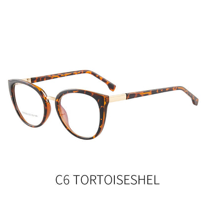 LUXYIN Tortoise Shell Cat Eye Glasses -LUXYIN