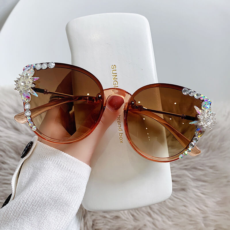 LUXYIN Gafas de sol con luz azul ojo de gato