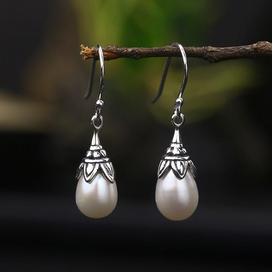 Pretty Handmade Pearl Drop Earrings