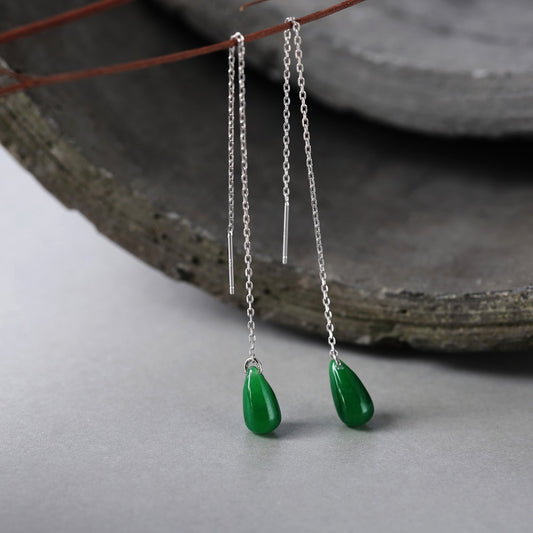 Delicate Water Drop Long Earrings