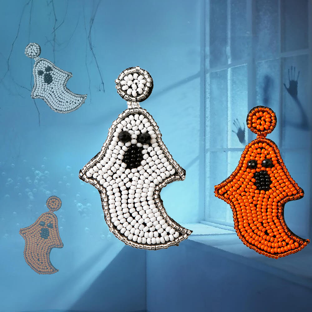 Pendientes de decoración de fantasmas de fiesta de Halloween