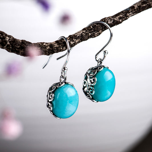 Natural Amazonite Drop Earrrings