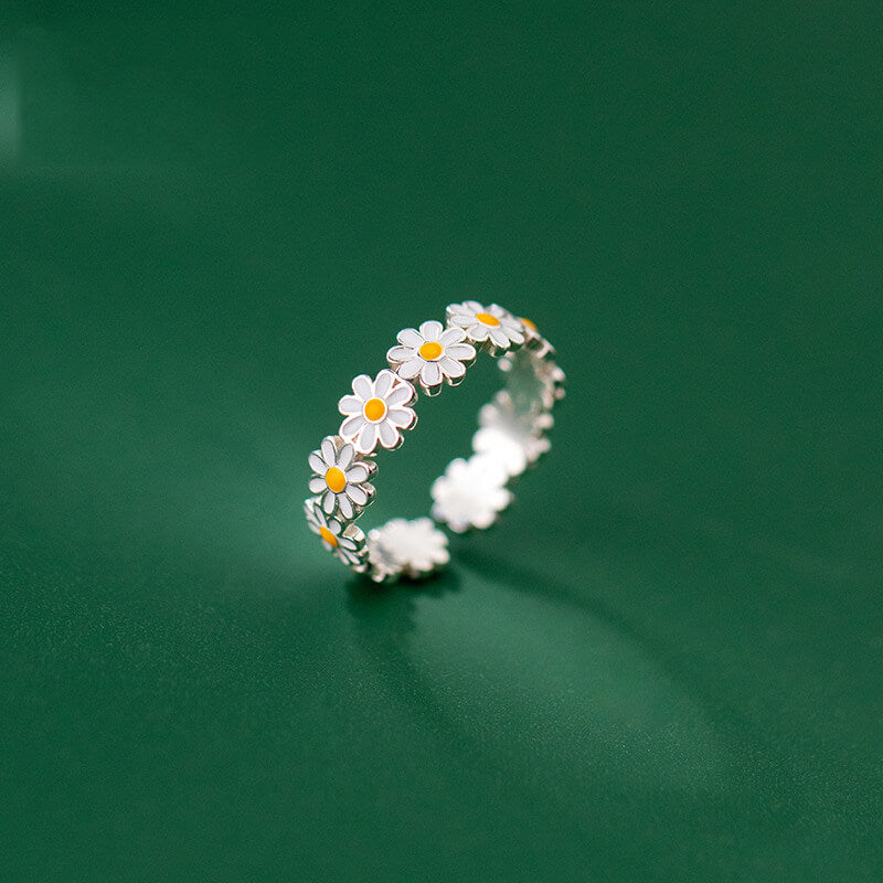 Sweet Daisy S925 Silver Open Ring