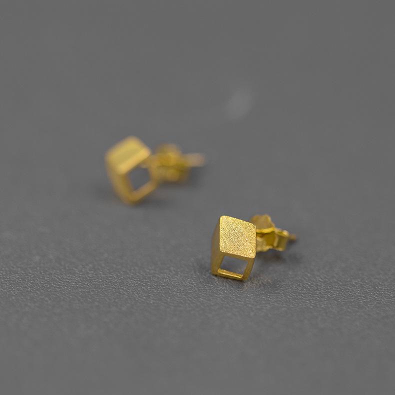 Creative Mini Rubik's Cube Stud Earrings