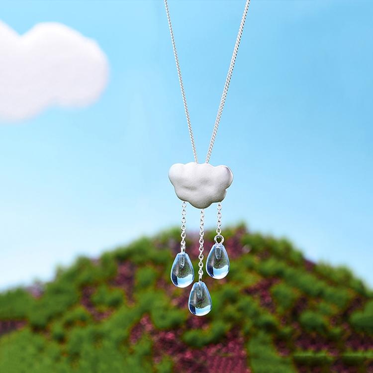 Cloud Long Tassel Pendant