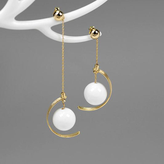 Delicate Porcelain Irregular Earrings