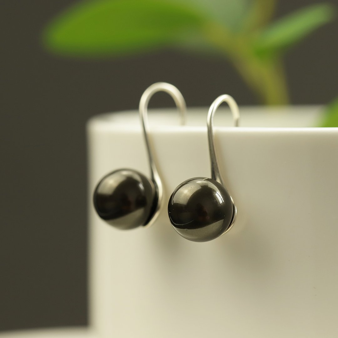 Pure Love Black Pearl Drop Earrings