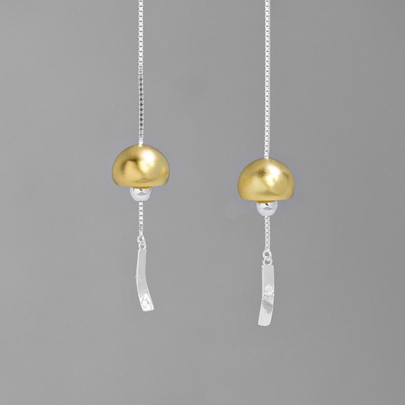 Flying Wind Chimes Silver Earrings