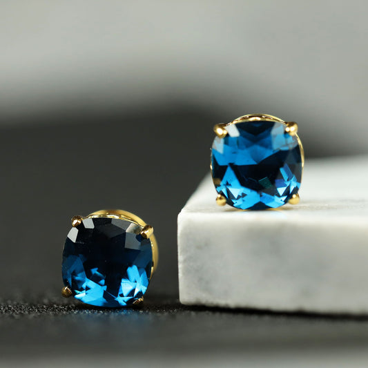 Stunning Square Crystal Stud Earrings